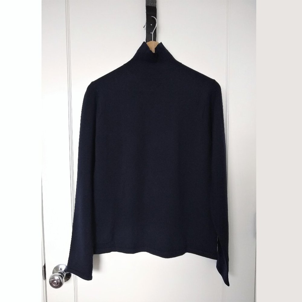 Armani Navy Turtleneck Sweater (Medium)
